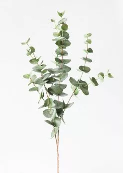 Afloral Green Grey Artificial Spiral Eucalyptus - 40"