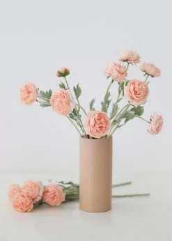 Afloral Artificial Flowers Ranunculus Fake Flowers In Pink - 19