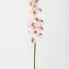 Afloral Artificial Flowers Pink Mauve Fake Cymbidium Orchid - 31"