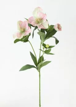 Afloral Light Pink Helleborus Artificial Flowers - 25
