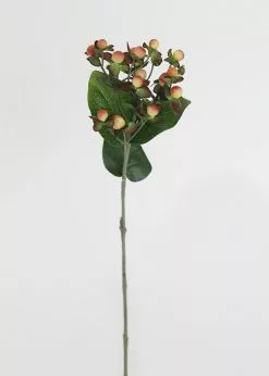 Afloral Artificial Flowers Red Pink Artificial Hypericum Berries - 22.5"