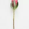 Afloral Artificial Flowers Pink Faux Protea Bud Flower - 18.5"