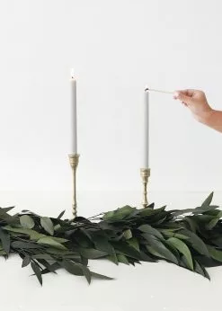 Afloral Pack Of 6 Taper Candles In Skylight - 9.5" Tools & Accents