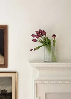 Afloral Artificial Flowers Bundle Of 7 Purple Artificial Tulip Flower - 18.5