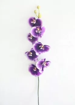 Afloral Faux Phalaenopsis Orchid In Purple - 45"