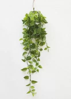 Afloral Artificial Plants Hanging Philodendron Bush - 49.5