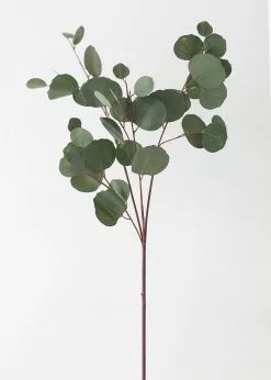 Afloral Artificial Plants Real Touch Silver Dollar Eucalyptus - 30"