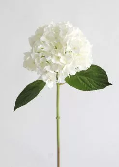 Afloral Real Touch Hydrangea In Talc White - 18