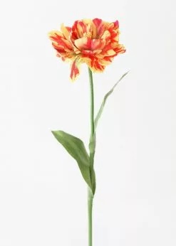 Afloral Red Yellow Artificial Tulip Flower - 25"