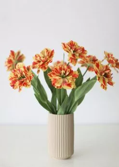 Afloral Red Yellow Artificial Tulip Flower - 25