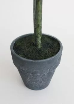 Afloral Artificial Plants Fake Rosemary Herb Topiary Potted Plant - 14