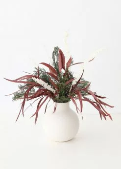 Afloral Preserved Burgundy Seeded Eucalyptus - 18-28