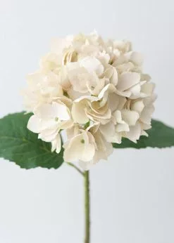 Afloral Beige Artificial Hydrangea Flower - 19"