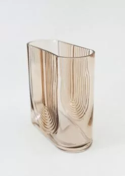 Afloral Sunset Ribbed Glass Vase - 7" Vases
