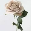 Afloral Artificial Flowers Rose In Taupe Beige - 21.5"