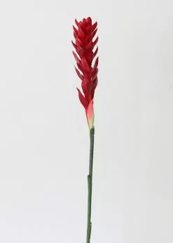 Afloral Red Faux Hawaiian Ginger Flower - 30