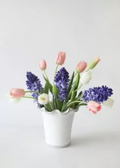 Afloral Wakefield Whitewashed Clay Pot With Drainage - 7