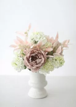 Afloral Fake Seeded Eucalyptus Leaves In Blush - 18