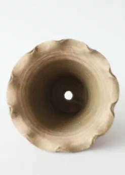 Afloral Wakefield Ruffled Clay Pot With Drainage - 9