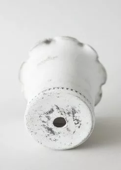 Afloral Wakefield Whitewashed Clay Pot With Drainage - 7