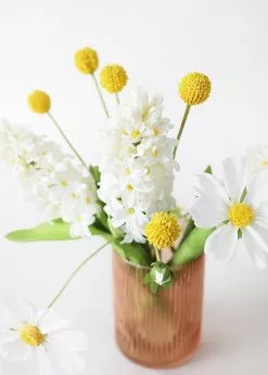 Afloral White Artificial Hyacinth Flowers - 12.5