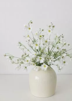 Afloral Artificial Flowers White Artificial Cosmos Flowers - 37