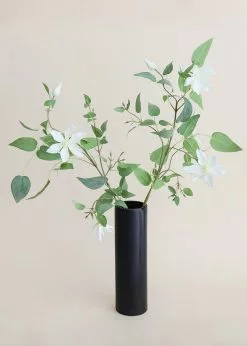Afloral White Faux Clematis Flower Branch - 46