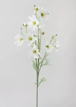 Afloral Artificial Flowers White Artificial Cosmos Flowers - 37"