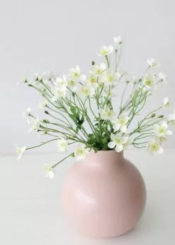 Afloral Artificial Flowers Cream White Artificial Buttercups - 25