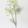 Afloral Artificial Flowers White Fake Queen Anne Wildflowers - 33"