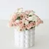 Afloral Hobnail Textured Pot In White - 5.25" Vases