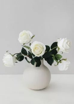 Afloral Real Touch White Rose Stem - 20"