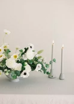 Afloral Pack Of 6 Taper Candles In Skylight - 9.5