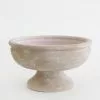 Afloral Vases Whitewashed Compote Bowl - 6.25"