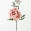 Afloral Artificial Flowers Artificial Snowy Pink Peony Flower - 27.5"