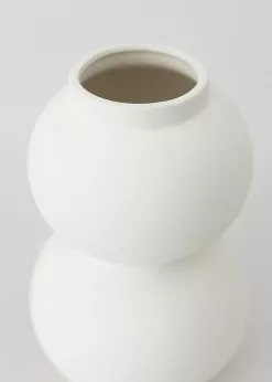 Afloral Matte Ceramic Double Orb Vase - 8