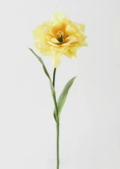 Afloral Ruffle Yellow Faux Tulip Flower - 25"