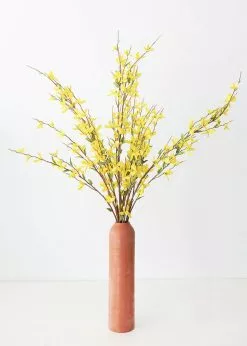 Afloral Artificial Forsythia Branch In Yellow - 38