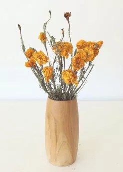 Afloral Yellow Dried Marigold Flowers - 14-22" Dried Flowers