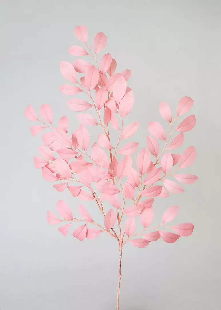 Afloral Artificial Plants Pink Artificial Ruscus Leaves - 26"