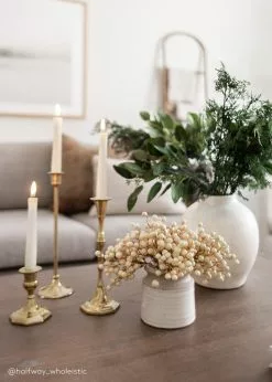 Afloral Artificial Plants Fake Berries Pick In Cream Beige - 9