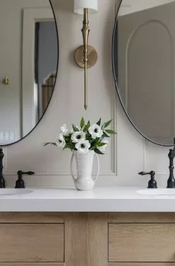 Afloral Artificial Flowers Real Touch White Anemone Flower - 14